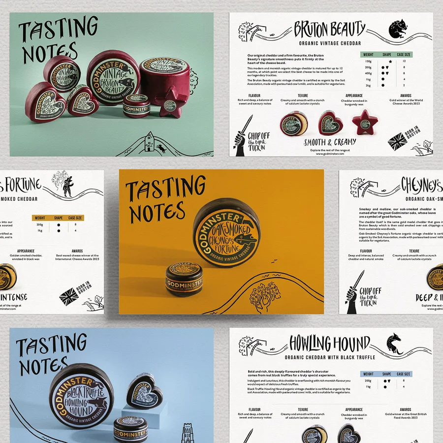 A brand tasting note design from Antoine's portfolio